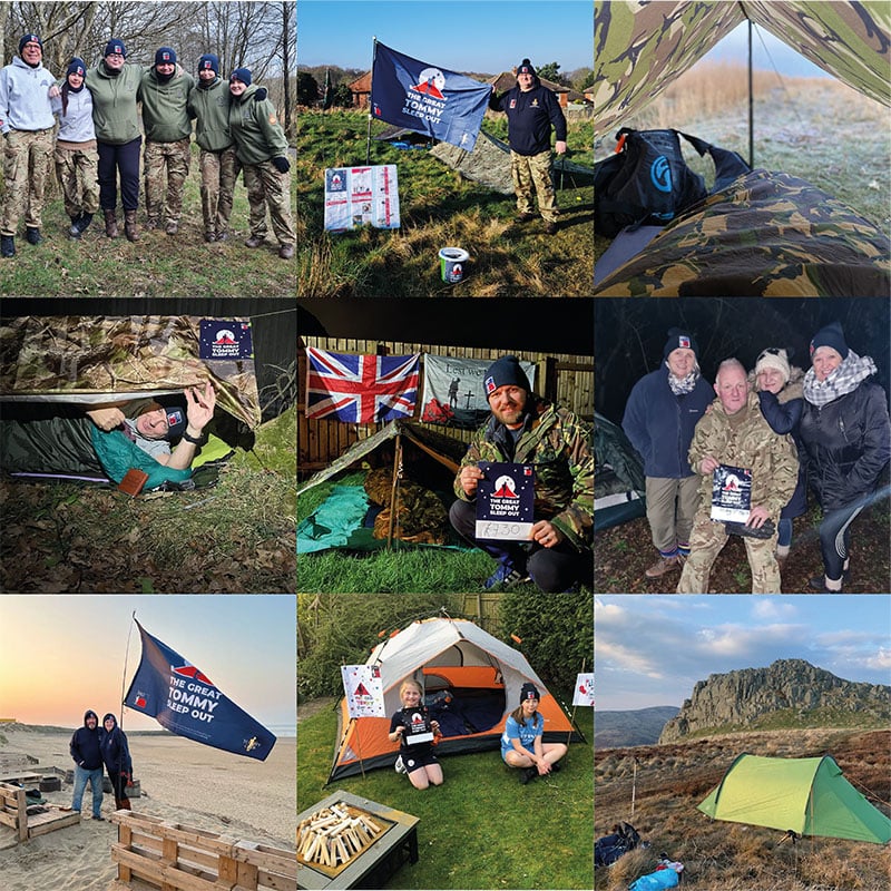 RBLI The Great Tommy Sleep Out Support Homeless Veterans