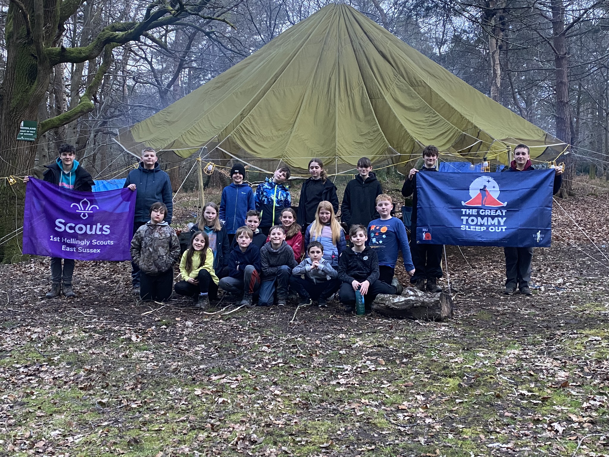 Taking Part in the sleep out